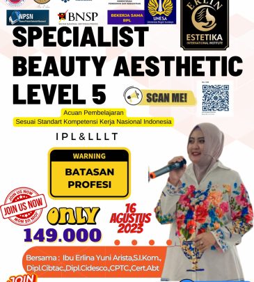 WORKSHOP ONLINE SPECIALIST BEAUTY AESTETHIC