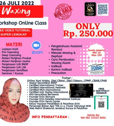 WORKSHOP ONLINE WAXING