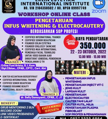 WORKSHOP ONLINE INFUS & ELECTROCAUTER