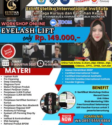 WORKSHOP ONLINE EYELASH LIFT