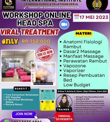 WORKSHOP ONLINE HEAD SPA TREATMENT