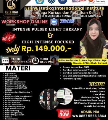 WORKSHOP ONLINE IPL + HIFU