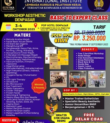 WORKSHOP BASIC TO EXPERT DENPASAR