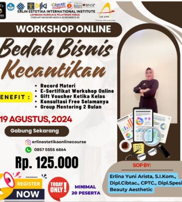 WORKSHOP ONLINE BEDAH BISNIS KECANTIKAN