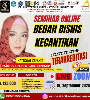 SEMINAR ONLINE BEDAH BISNIS KECANTIKAN