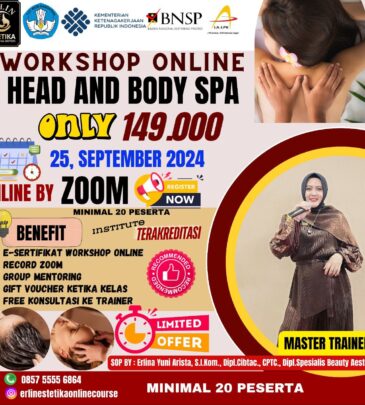 WORKSHOP ONLINE HEAD AND BODY SPA