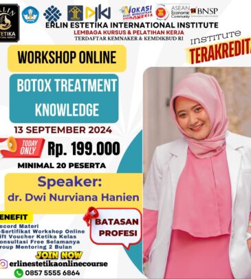 WORKSHOP ONLINE BOTOX TREATMENT KNOWLEDGE