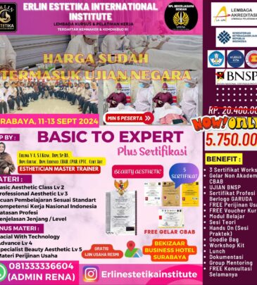 WORKSHOP BASIC TO EXPERT + UJK BNSP SURABAYA