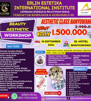 WORKSHOP BEAUTY AESTHETIC BANYUWANGI