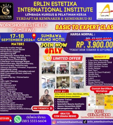 WORKSHOP BASIC TO EXPERT SUMBAWA