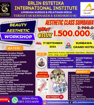 WORKSHOP BEAUTY AESTHETIC SUMBAWA