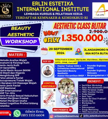 WORKSHOP BEAUTY AESTHETIC BLITAR