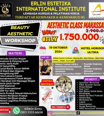 WORKSHOP BEAUTY AESTHETIC MAKASAR
