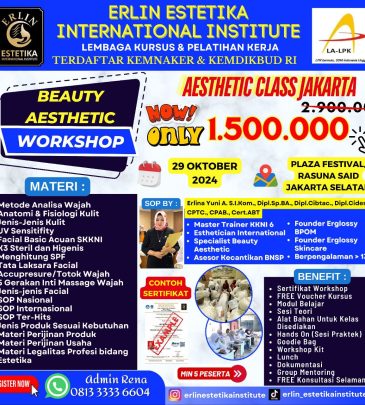 WORKSHOP BEAUTY AESTHETIC JAKARTA