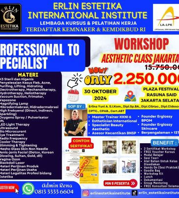 WORKSHOP PROFESIONAL TO SPECIALIST JAKARTA