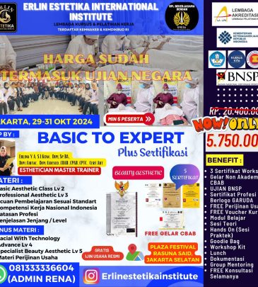 WORKSHOP BASIC TO EXPERT + UJK BNSP JAKARTA