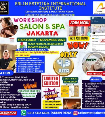 WORKSHOP SALON & SPA JAKARTA
