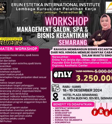 Workshop Management Salon, SPA, dan Bisnis Kecantikan Semarang