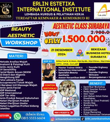 Workshop Beauty Aesthetic Class Surabaya