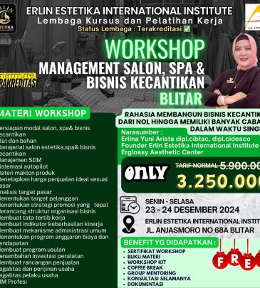 Workshop Management Salon, SPA, & Bisnis Kecantikan Blitar