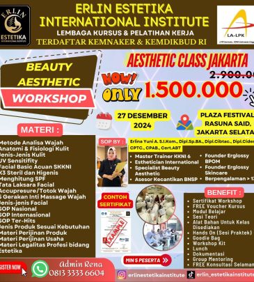 Workshop Beauty Aesthetic Jakarta