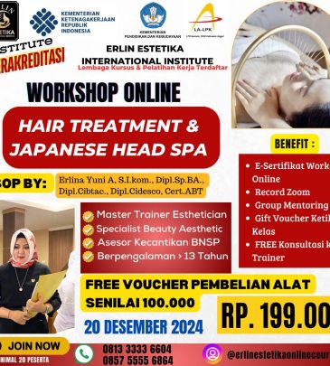 Workshop Online Hair Treatment & Japanese Head SPA