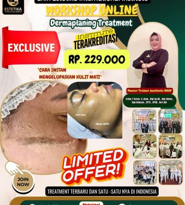 WORKSHOP ONLINE DERMAPLANING TEATMENT