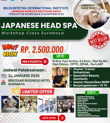 WORKSHOP CLASS JAPANESE HEAD SPA SURABAYA