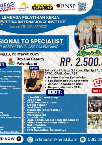 WORKSHOP PROFESIONAL TO SPECIALIST
